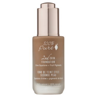 100% Pure 2nd Skin Foundation: Cocoa Olive Squalane + Fruit Pigments - 35 ml