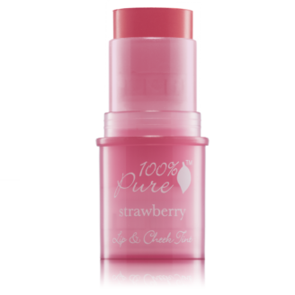 100% Pure Shimmery Strawberry Lip & Cheek Tint - 7.5g