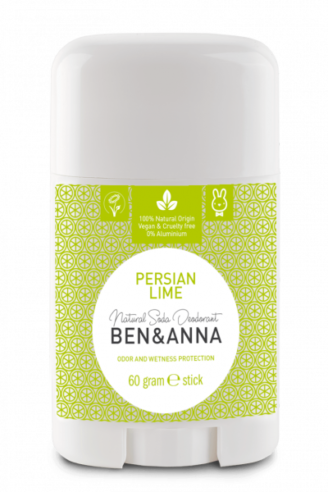 Ben & Anna Natural Deodorant Stick - Persian Lime - 60 gr