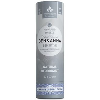 Ben & Anna Natural Deodorant Papertube Sensitive - Highland Breeze -  60 gr