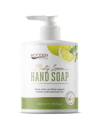 Wooden Spoon 100% Natural Liquid Hand Soap - Minty Lemon - 300 ml